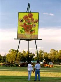 Van Gogh Sunflower Painting - Tourism Townsville 0