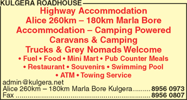 Kulgera Roadhouse - Tourism Townsville 1