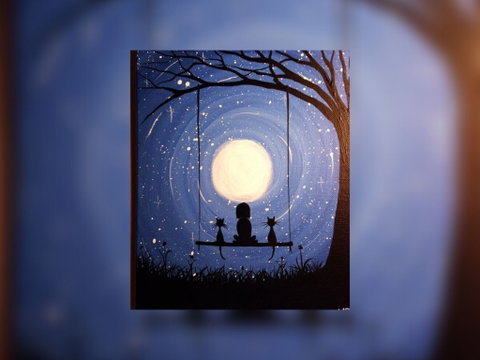 Grab A Glass Of Wine And Learn To Paint 'Moonrise'! - Tourism Townsville 0