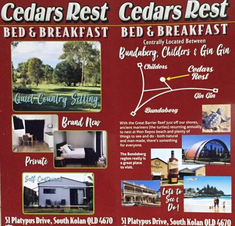 Cedars Rest Bed & Breakfast - Tourism Townsville 1